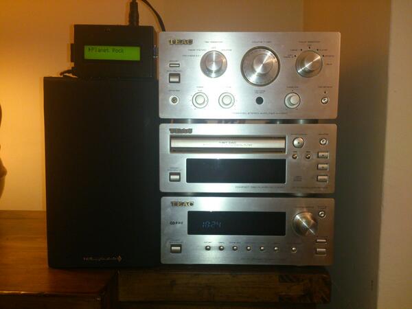 George_Dodds's tweet image. Life in the old HiFi yet, listening to @PlanetRockRadio with help from a @Raspberry_Pi and a @Raspberrypiface c&amp;amp;d.