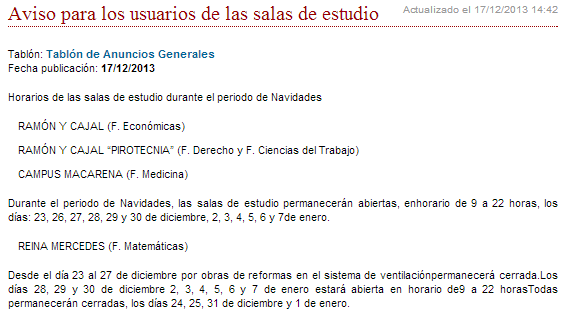 Educacion_Unida's tweet photo. Estos son los horarios de las salas de estudios durante las vacaciones #horariosUs Animo con el estudio en estos días http://t.co/26JIE7vCIE