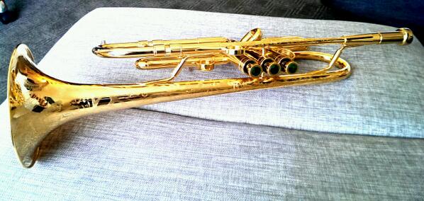 trentoonmusic's tweet photo. Christmas came early! Thank you to everyone at Adams! #AdamsBrass #austincustombrass #honored #lucky #heavenly http://t.co/yJtjsRpGfS