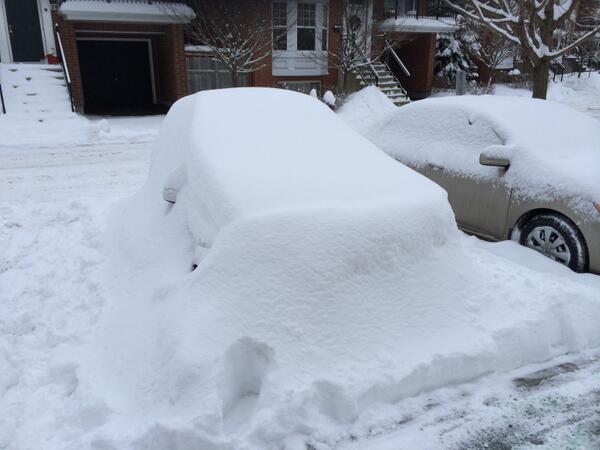 Yuck. RT @ErinECaley: What happens when you live in #ottawa without a shovel.