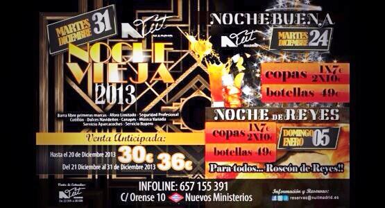 NuitMadrid2012's tweet photo. Ven a @NuitMadrid2012 en #nochevieja #Nochebuena http://t.co/FVpcpfuQyk