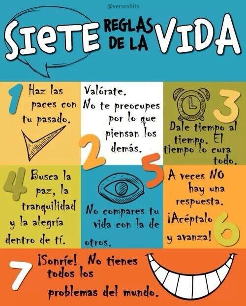 Siete reglas de la vida...