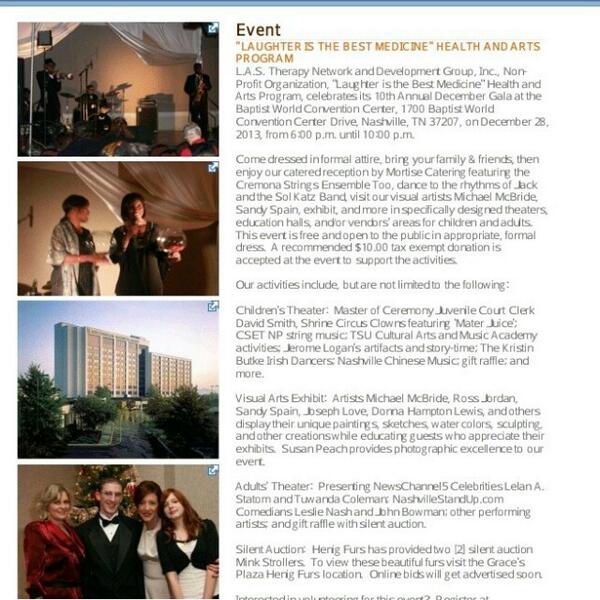 Miss_CeCe08's tweet image. Here is a portion of the press release for the 10th Annual Dec. Gala please follow @LASTXNETWORK for more information