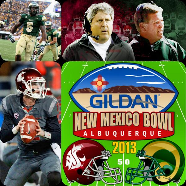 JB_SportsNews's tweet photo. Bowl Season is here! #WSUCougars vs. #CSURams is now airing on ESPN. #GildanNMBowl #WSUvsCSU #GoCougs #RamBowlingNM http://t.co/4AMnWnRfv0