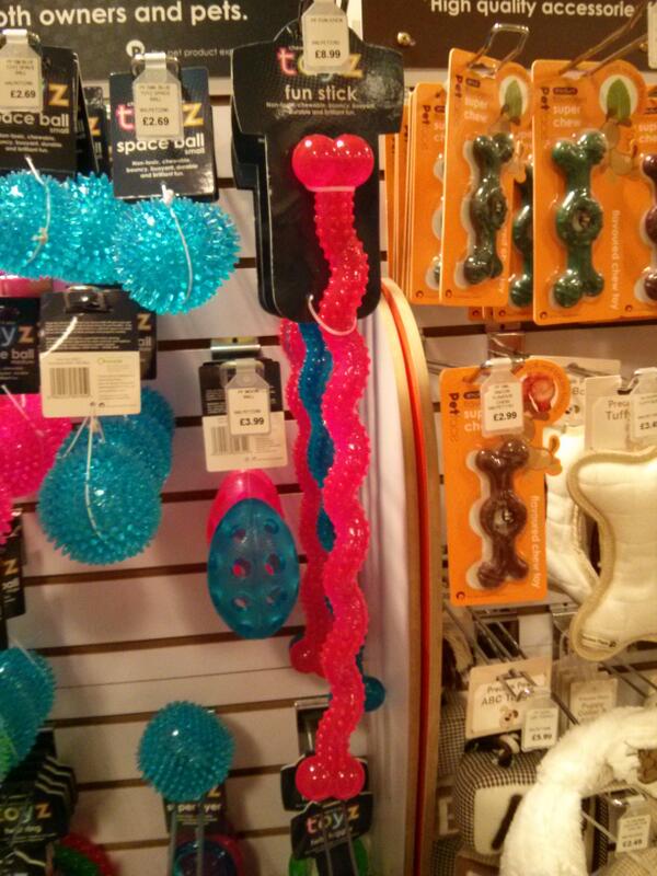 literarywhore's tweet image. I think the designers of this pet toy may need to rethink design, name... and pretty much everything else. #FunStick