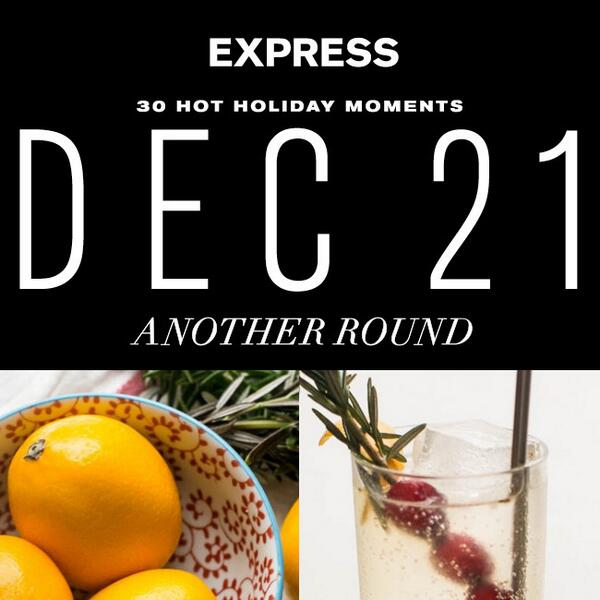 express's tweet photo. Another round? We have a refreshing holiday cocktail recipe (thx @smithratliff!): http://t.co/haDlkLZqst #EXPownit | http://t.co/Vl4IbFlt6i