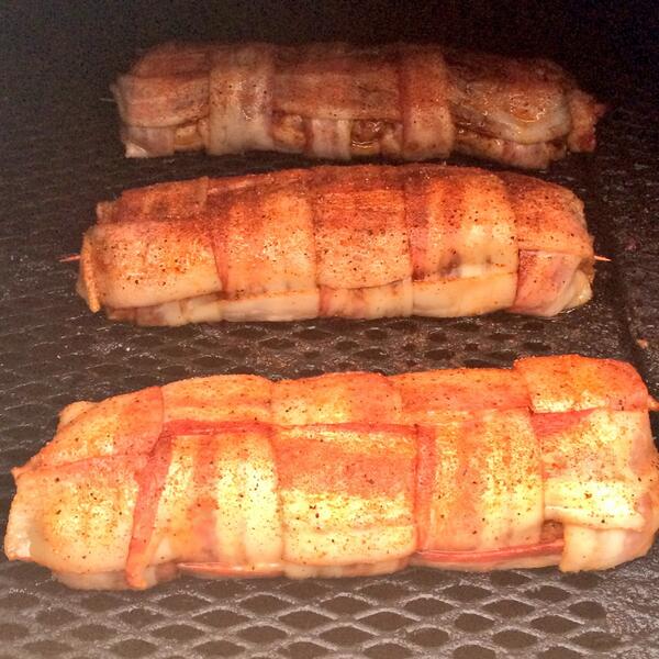 MeatChurch's tweet image. Jalapeño cheddar stuffed #BaconExplosion. #PorkOnPorkAction #MeatChurch 🐷🔥🐷