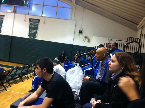 At Kecoughtan High School after the Win