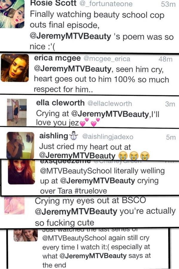 JeremyBSCOFans's tweet photo. @JeremyMTVBeauty you made a bit of an impact in the last episode and made so many people realise how lovely you are💗 http://t.co/c5y8BzMmQt