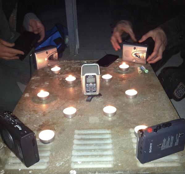 soundblog's tweet image. ☜ With @Anton_Mobin, Blenno &amp;amp; die Wurstbrücke, E_Rébus, Har$. Cassettes, candles &amp;amp; champagne. #LLLO unPublic 4 ...↰