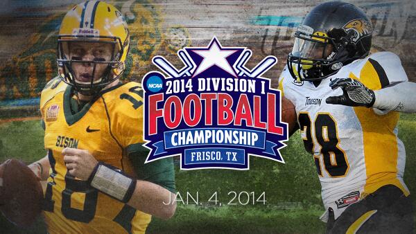 NCAA_FCS's tweet photo. ReTweet if you are excited for @NDSUathletics vs. @TowsonTigers in the #FCSChamp Game in Frisco! http://t.co/ZhQE9edATx