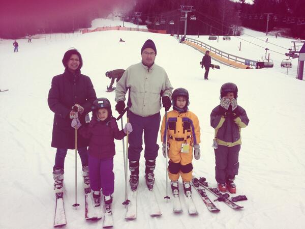 Skiing together at Whistler was so much fun