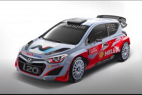 Hyundaicare's tweet photo. The new Hyundai N- badge model I20
Awesome piece of machinery , watch out for it on the rally circuit. #hyundai #i20 http://t.co/Z7KSU7a3Ke