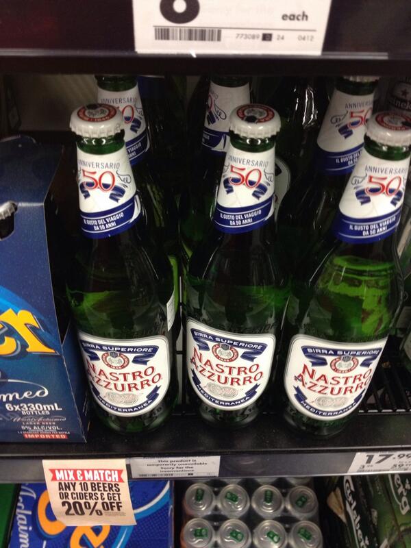 Imported Peroni long necks, for the upper class bogan in us all. The classy way to drink out of a brown paper bag