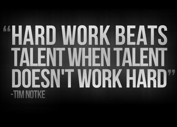 Image result for hard work beats talent quotes