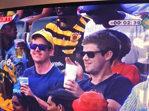 GazFitz7's tweet photo. Some of the @CharkaQuaggas that didn't get the call up spotted out supporting the boys! http://t.co/xiFWHEr9Gh