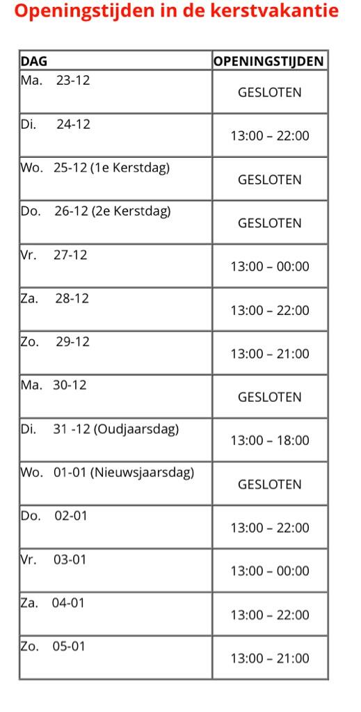 SkatingUtrecht's tweet photo. @emilepoelman Hier even een overzicht voor de openingstijden! Op de site staat meer info over contests etc.! http://t.co/M05CLuMH4F