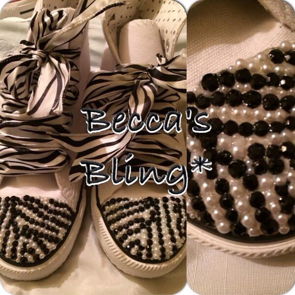 beccas_bling's tweet photo. Zebra print hightops #beccasbling #pearls #zebraprintribbon #zebratoes http://t.co/AsVBV0v9O6