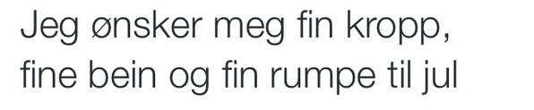 Havard_'s tweet photo. Ønsk deg heller et medlemskap på et treningssenter. ;) http://t.co/GrFdQwbu3l