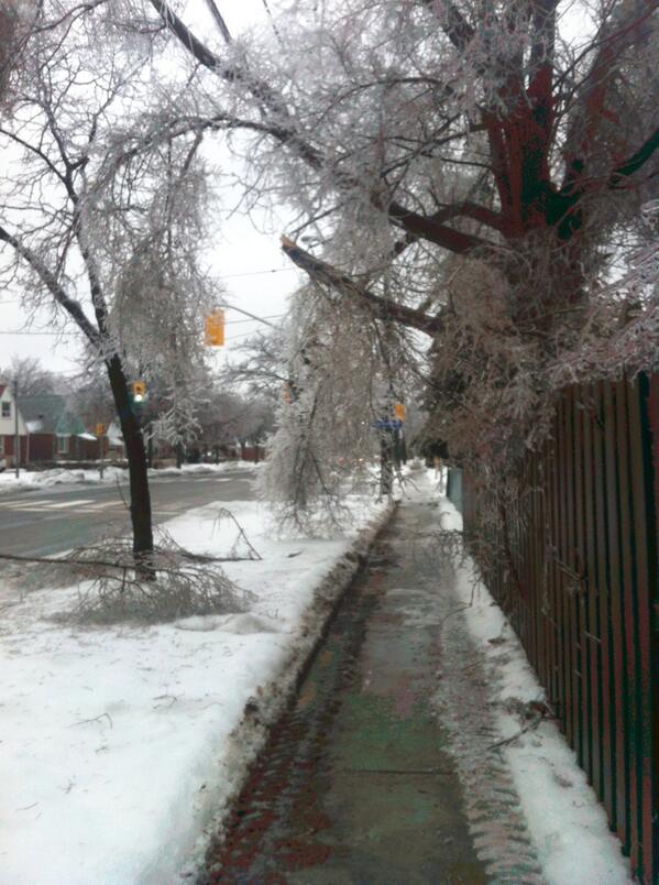 BrandonGodier's tweet photo. The aftermath of the Toronto storm. @CP24 http://t.co/vUZ5WgO2NC