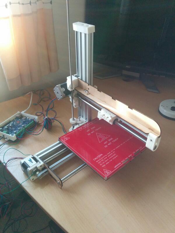 peterstrapp's tweet photo. @reprappro Ormerod coming along nicely. The kit would have been so much simpler. The @think3dprint3d Duet is great! http://t.co/GdxOB0UfBh