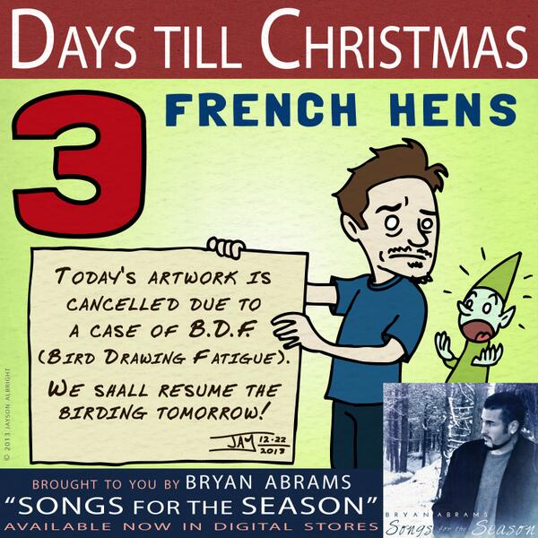 BryanAbrams's tweet photo. Looks like we may have broken @JaysonAlbright! 😬
#BAChristmasCountdown! #Christmas #Music #birds http://t.co/3xzmjXPaC2