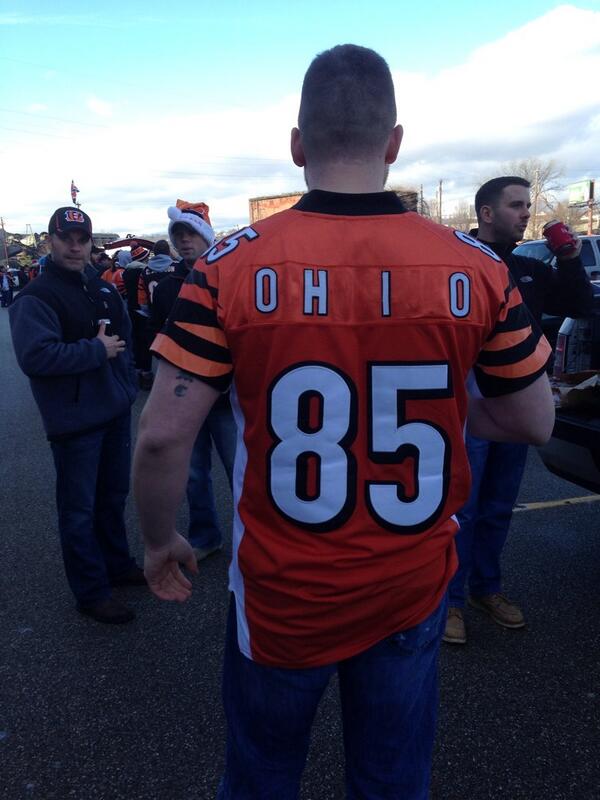 Darren Rovell on X: 'Bengals fan cleverly recycles Ochocinco jersey   (via @dlanzillotta)' / X