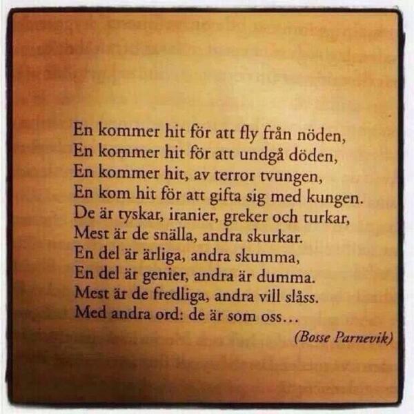 JesperParnevik's tweet image. Many positive comments on a poem my dad wrote years ago.For you that missed it,here it is again.( sorry, in Swedish)