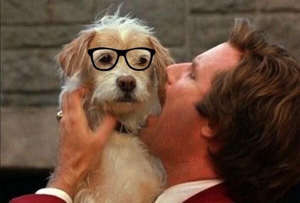 Respect the Greats. #Baxter #Anchorman2