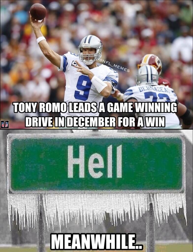 NFL Memes on Twitter: "Tony Romo did it! http://t.co/AHJ6IHKCUz" / Twitter