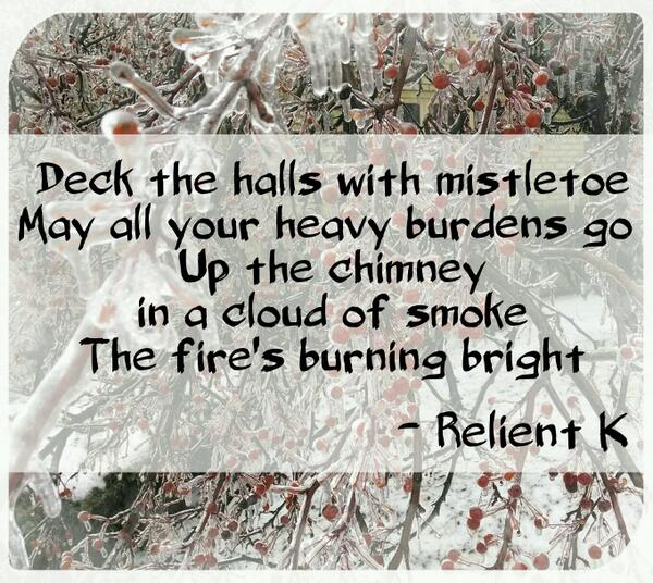 andrewloscher's tweet photo. Snow, and Christmas music. Life is good. #relientk #matthewthiessen http://t.co/9aZgVGYt14
