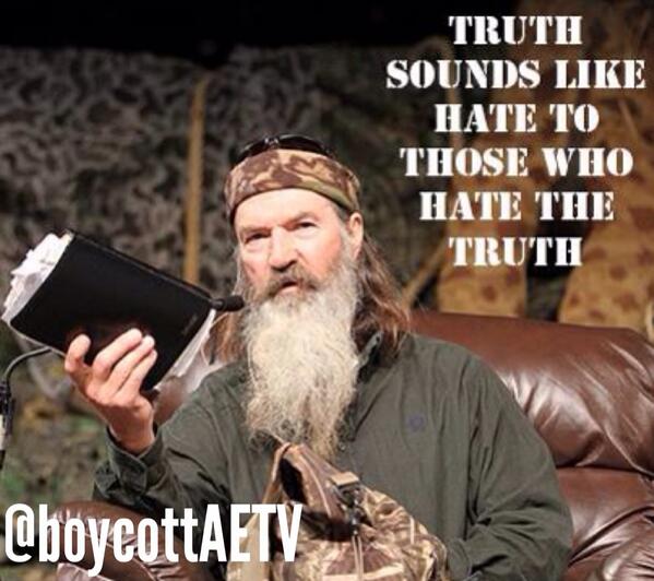 BoycottAETV's tweet photo. The Truth... http://t.co/rbClLvLsKk
