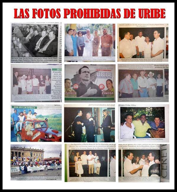 MafeCarrascal's tweet photo. “@SCarrascalP: Las fotos prohibidas de Uribe: http://t.co/WZ7ofDuzWo”