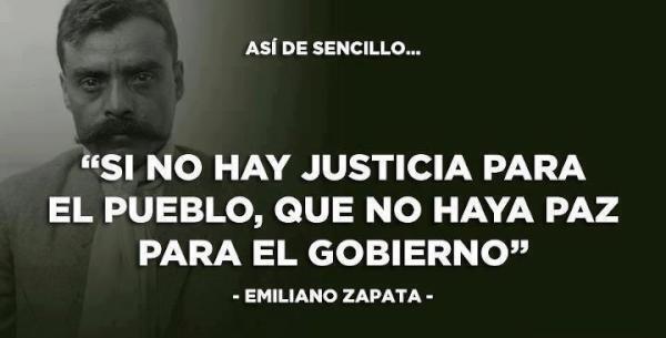 Resultado de imagen para si no hay justicia para el pueblo que no haya paz para el gobierno