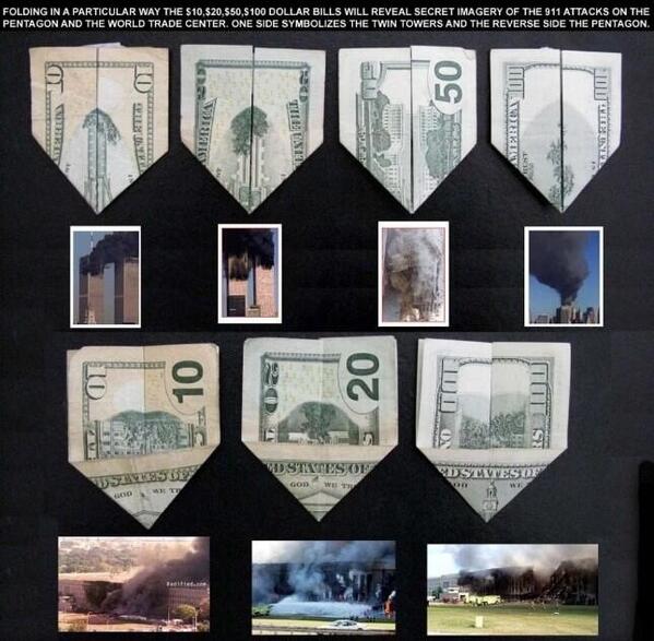 ImSubliminal's tweet photo. Did the 1996 US issued dollar bills hold secrets foreshadowing 9/11? http://t.co/IznMKjhD9Y