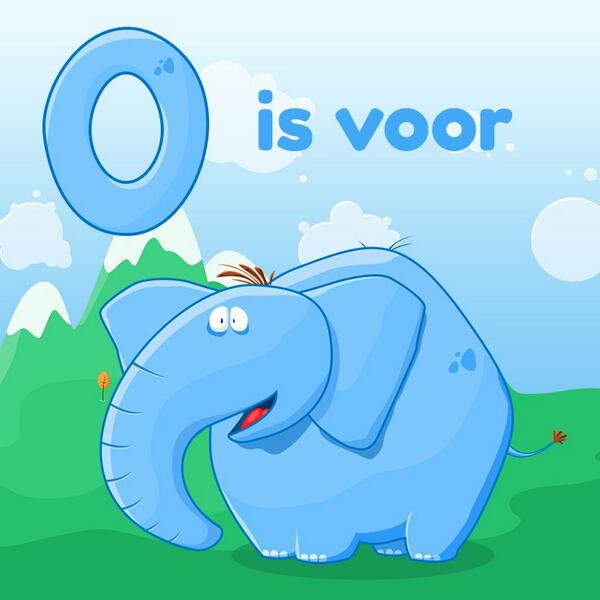 LearnyApp's tweet image. Intussen zitten we bij de 15e letter van het alfabet met Olifant #learnyapp #alfabet #olifant