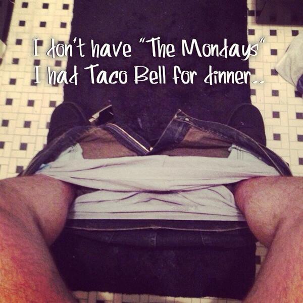 yern3wstepdad's tweet image. I don't even know... #work #morningpoop #tacobell #tacohell #toomanyburritos #warmfarts #monday