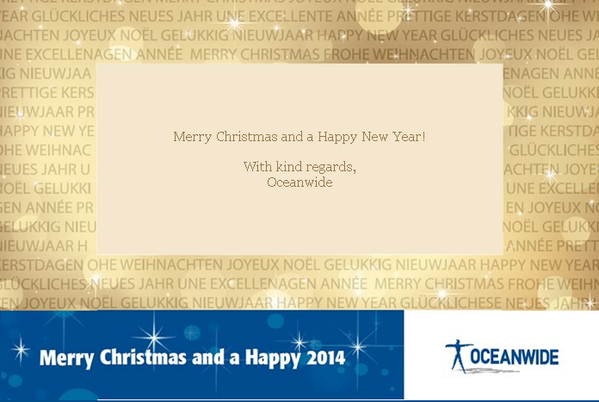 OceanwideNL's tweet photo. We wish you all a Merry Christmas and a Happy New Year! http://t.co/8bl6DCwp1V