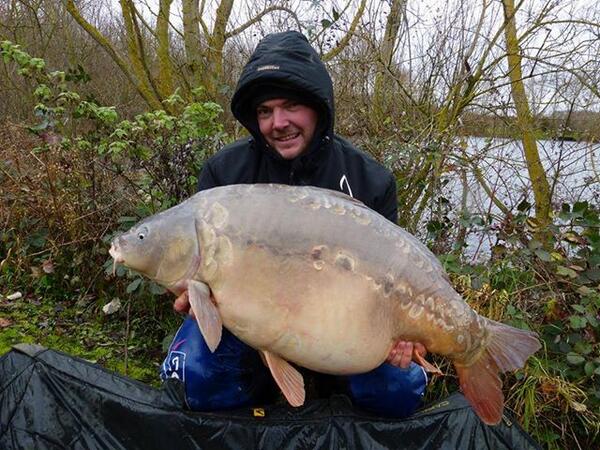 carpedorfishing's tweet photo. seb has been stalking on an off this week an caught a nice healthy 50lb 9oz #lesmont #carp #france http://t.co/oBs2au6bOe