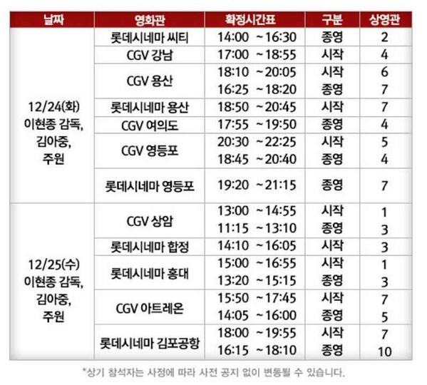 [#김아중] 영화 '캐치미' 서울 무대인사 일정 확정! 크리스마스엔 영화 '캐치미'! 12월 24일, 25일 김아중 배우와 함께 하셔요 !^-^Translate post