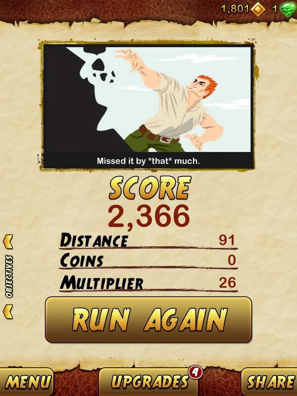 toyinalasi's tweet photo. I got 2366 points while escaping from a Giant Demon Monkey. Beat that! http://t.co/PE3vsCk5pu http://t.co/lQEmP5VBNg