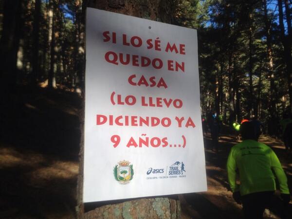 RunnerofLight's tweet image. Motivación durante la carrera ....
#asicstrailseries #madredelamorhermoso #runners