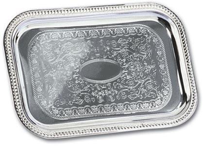 AbsoluteParty21's tweet image. New item: 18" Silver Plated Rectangular Tray