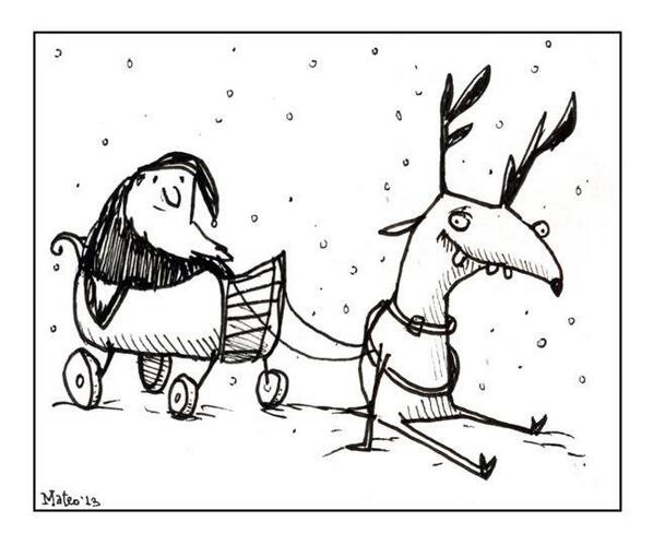 Happy Holidays from monster HQ! Sketch from Mateo - "Engine Trouble"