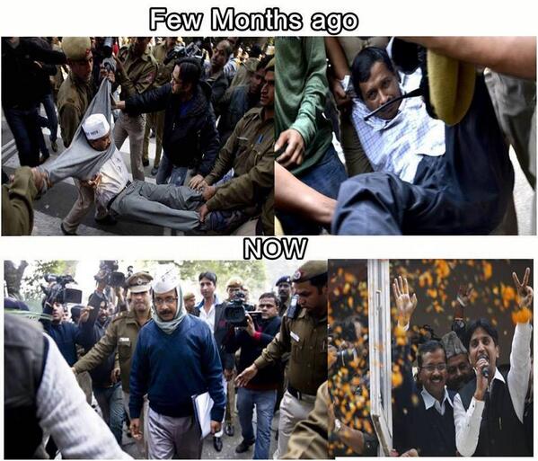 nirajkumarraut's tweet photo. power of aam admi http://t.co/scm6TXDvGG