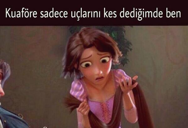 Kuaföre sadece uçlarını kes dediğimde ben gfhdsjafduuhfsjs
