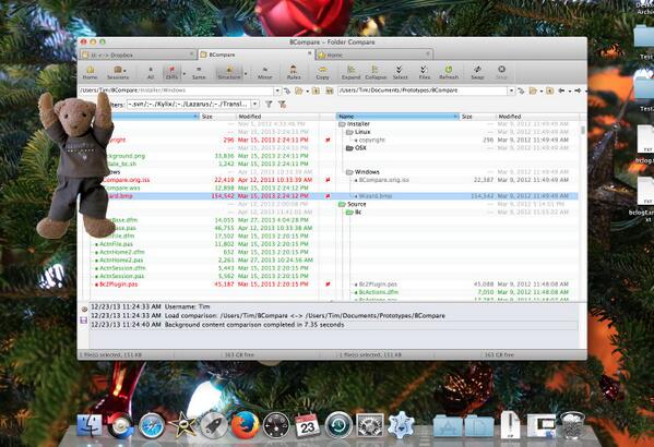 Look what Santa brought! 
scootersoftware.com/beta
Beyond Compare 4 beta with an improved UI, folder merges, and on Mac