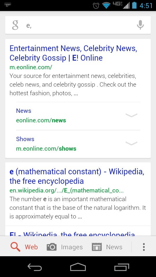 BustaReimer's tweet photo. @GiulianaRancic  My 1yr old played w/my phone. She googled E!. Like mother like daughter. http://t.co/NxsGIboCih