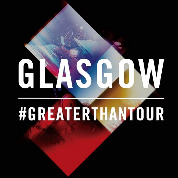 Doors are open #GreaterThanTour Glasgow! <a href="/DJDannyAvila/">DANNY AVILA</a> is about to go on &amp; merch booth is open buff.ly/JkSpaE