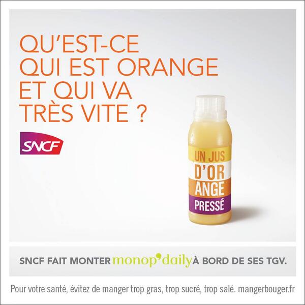 La_Pubosphere's tweet image. Petite blague de la SNCF! #Publicité #MonopDaily #Marketing